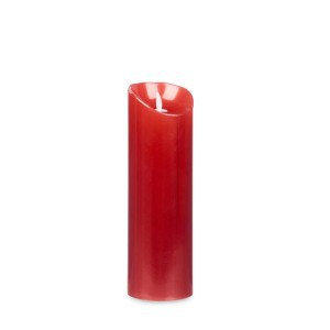 Žvakė LED D8xH25 cm raudonos sp. (veikia su 3xAAA baterijomis) Giftdecor 65419