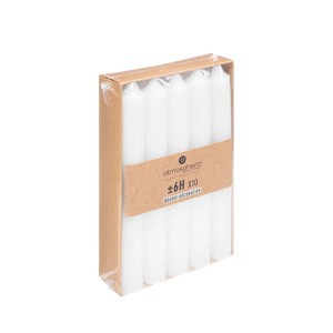 Žvakės 10 vnt 16 cm baltos sp. parafininės Atmosphera 110120G
