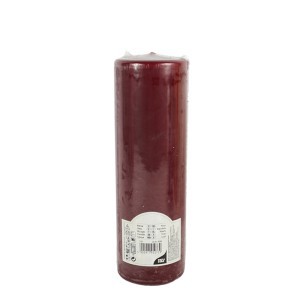 Žvakė bordo D8xH24 cm Papstar 121675