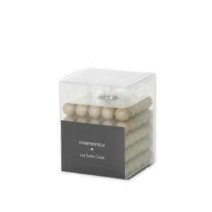 Žvakė LED Burbuliukai 10x10x12 cm rusvos spalvos Countryfield 124457