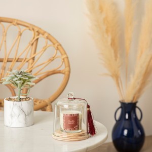 Žvakė stikliniame indelyje 130 g 10,7x13,8 cm vaisių kv. Atmosphera 181645B