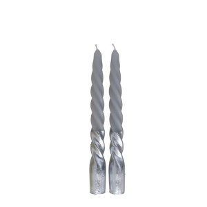 Žvakės suktos 2 vnt 19x2 cm (3 spalvos) 8445393200750