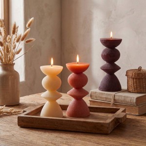 Žvakė Totem D7xH15 cm parafinas (mix) Atmosphera 222710