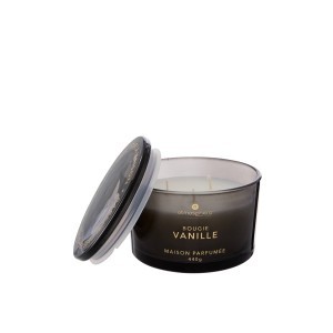 Žvakė stikliniame indelyje vanilės kv. 440 g D13xH9 cm Atmosphera 214889A