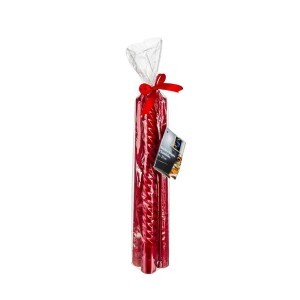 Žvakės 4 vnt 25 cm D2,1 cm raudona spalva Atmosphera 129849RG KLD