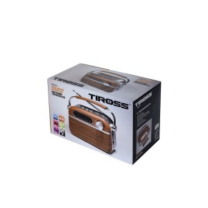 Radijo imtuvas AM/FM/SW AC/DC arba R20 TIROSS TS461