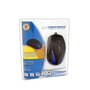 Kompiuterio optinė pėlė USB mėlyna spalva Esperanza EM102B