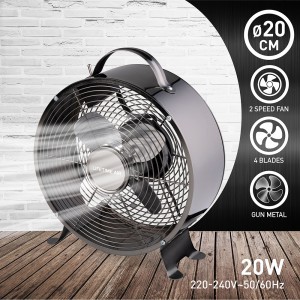 Ventiliatorius stalinis 20W D20 cm LIFETIME AIR 871125219600