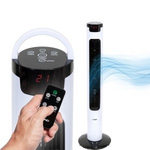 Ventiliatorius grindinis koloninis su distanciniu Led 95,5 cm 66842 LUND