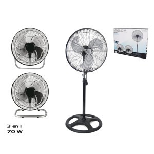 Ventiliatorius pastatomas 70W D45 cm H120 cm 3in1 8430540880428