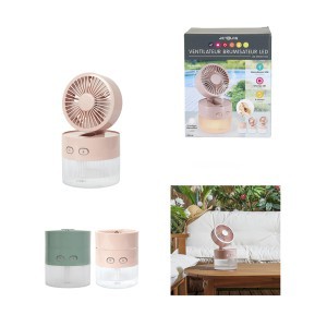 Ventiliatorius USB su oro drėkinimo funkc. 400 ml VE6094