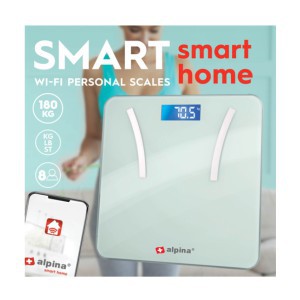 Svarstyklės išmanios 300x300 mm 8 žmonėms SMART HOME ALPINA 871125226524