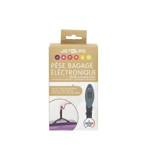 Svarstyklės kelioninės skaitmeninės iki 40 kg 4x21x3,6 cm Jet Lag VO1111