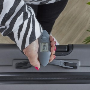 Svarstyklės kelioninės skaitmeninės iki 40 kg 4x21x3,6 cm Jet Lag VO1111
