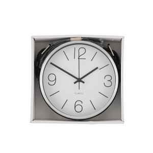 Laikrodis sieninis su dirželiu D17 cm sidabrinis/juodas 4Living 610819