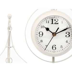 Laikrodis pastatomas baltos spalvos 17x18x33 cm (D12 cm) 83411