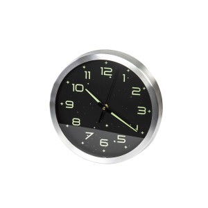 Laikrodis sieninis šviečiantis tamsoje 25 cm 27454