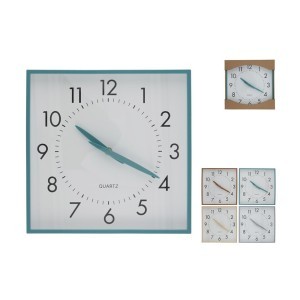 Laikrodis sieninis kvadratinis 4.1x28.3x28.3 cm (mix 4) 8445393530840