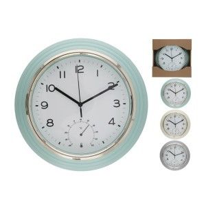 Laikrodis sieninis apvalus 7.5x30x30 cm (mix 3) 8445393530871