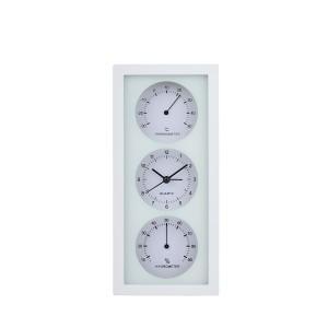 Laikrodis sieninis (termometras, higrometras) 26x12x5 cm ARTICASA 871125258787