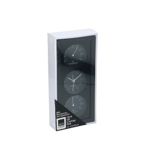 Laikrodis sieninis (termometras, higrometras) 26x12x5 cm ARTICASA 871125258787