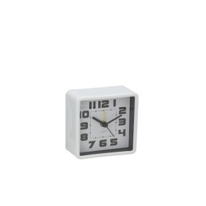 Laikrodis žadintuvas plastikinis 4x8x8 cm (mix 2) 8445393406718