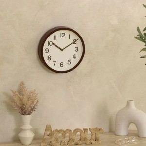 Laikrodis sieninis D22,3xH3,8 cm (mix) medžio imitacija Atmosphera 137438F