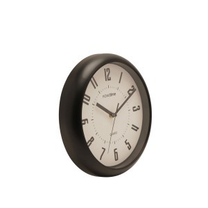 Laikrodis sieninis juodas D 25 cm W9973 Hometime Widdop