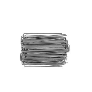 Kaiščiai agrodangos tvirtinimui metaliniai 100 vnt. 15 cm D3 mm 91060