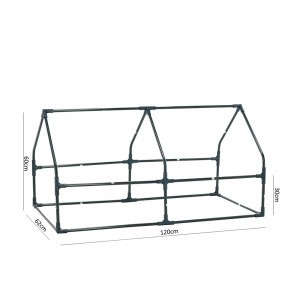 Šiltnamis lysvei 120x62xH60/30 cm TUN5521