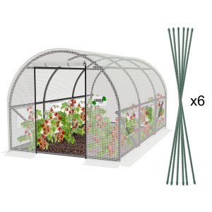 Šiltnamis baltas 3x2x2 m TUN5569