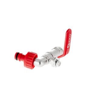 Adapteris su kranu IBC konteineriui veržlė sregis 1/2" 3/4" GEKO G70185