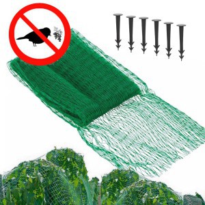 Tinklas apsaugai nuo paukščių žalias 10x15 m 35x35 mm su 20 kaiščių LAR0472