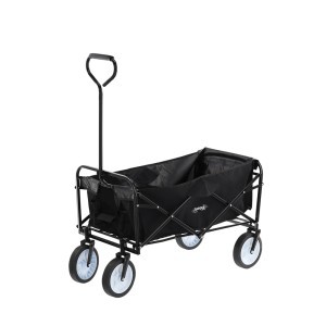 Vežimėlis sulankstomas su 4 ratais 116x54x90cm 70 kg juoda sp. WOZ2426