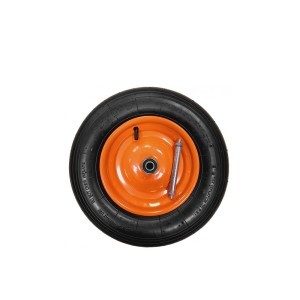 Ratas karučiui pripučiamas 3,5x8 su disku ir 14 mm ašimi