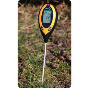 Termometras dirvožemiui skaitmeninis 4IN1 (-9 +50) 18x7,5 cm 9V 89000 FLO