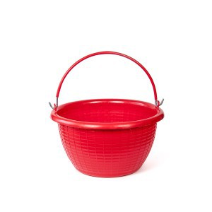 Kibiras plastikinis su metaline rankena 20 l D44xH23 cm 40300 Italija STEFANPLAS