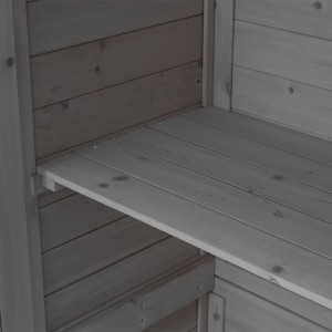 Sodo sandėliukas 140x50x162 cm pilkas Tarmo 329822