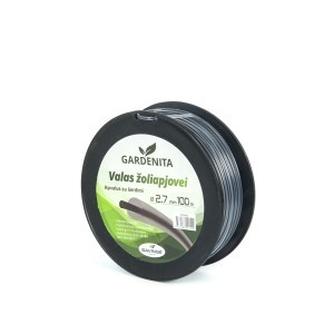 Valas žoliapjovei apvalus su šerdimi 2,7 mm 100 m Gardenita (12)