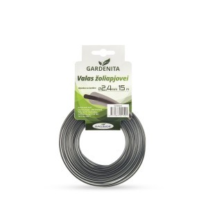 Valas žoliapjovei apvalus su šerdimi 2,4 mm  15 m Gardenita (12)