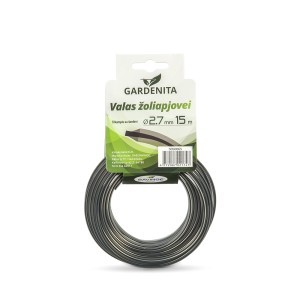 Valas žoliapjovei trikampis su šerdimi 2,7 mm 15 m Gardenita (12)