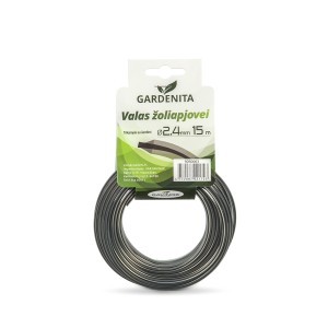 Valas žoliapjovei trikampis su šerdimi 2,4 mm 15 m Gardenita (12)