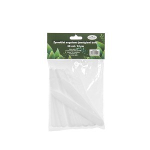 Žymekliai augalams įsmeigiami balti 30 vnt. 12 cm Gardenita (48)