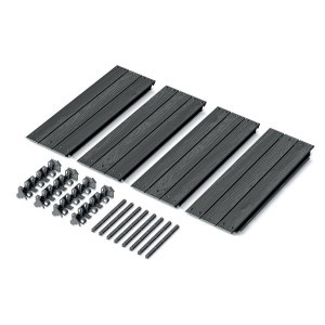 Pakelta lysvė 756x756x250 mm plastikas, antracito sp. Prosperplast