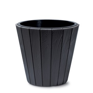 Vazonas WOODE 29L D393xH370 mm antracito sp. Prosperplast