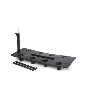 Vazonas RATO CASE 30 l 600x250x240 mm t. ruda sp., laistymo sistema Prosperplast