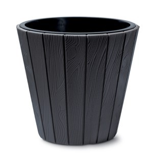 Vazonas WOODE 54L D488xH457 mm antracito sp. Prosperplast