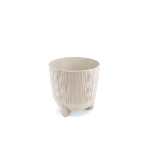 Vazonas 1,6 l D145xH145 mm balta spalva RYFO ECO WOOD Prosperplast