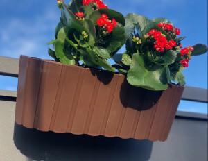 Vazonas BOARDEE lovelis pakabinamas 4,9 L 212x383x130 mm ruda sp. Prosperplast