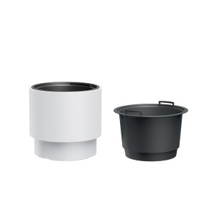 Vazonas HEOS su įdėklu D468xH440 mm balta sp. Prosperplast